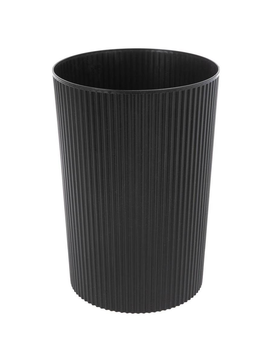 Black Ribbed Trash Can | Hobby Lobby | 2522563