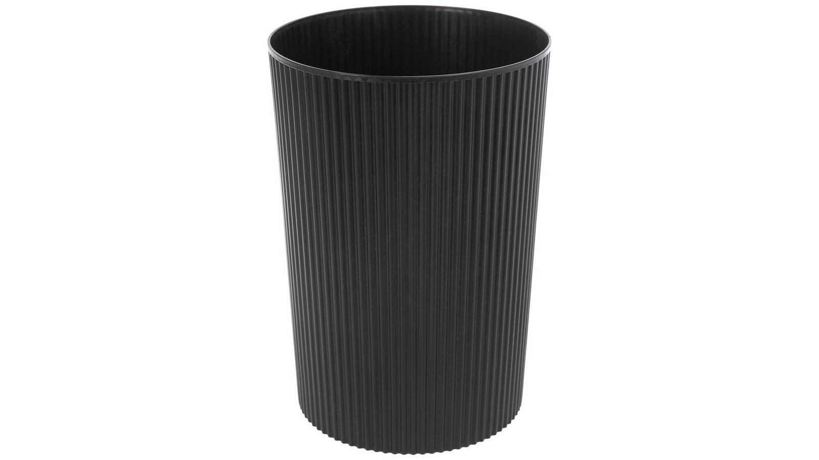 Black Ribbed Trash Can | Hobby Lobby | 2522563