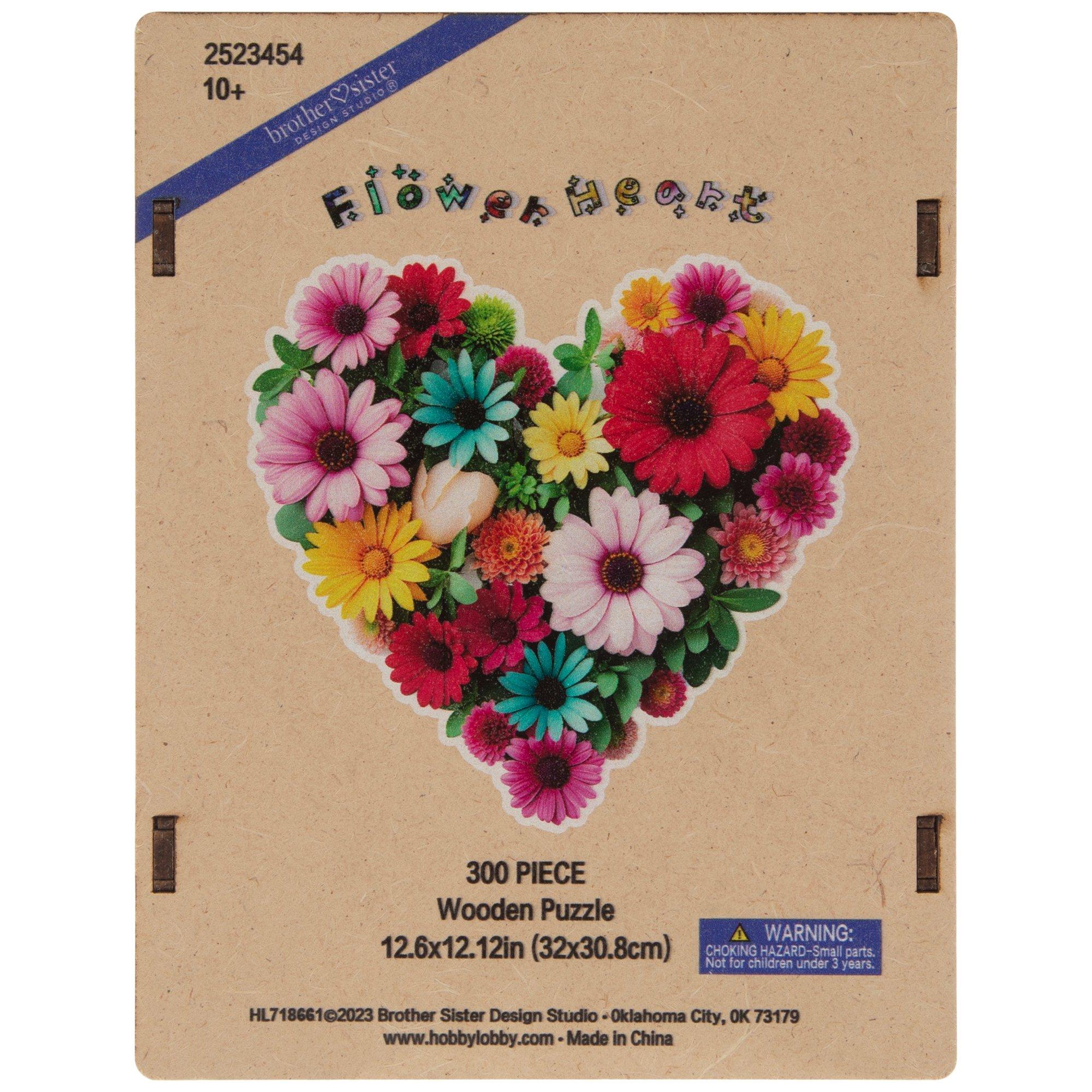 Flower Heart Wood Puzzle | Hobby Lobby | 2523454