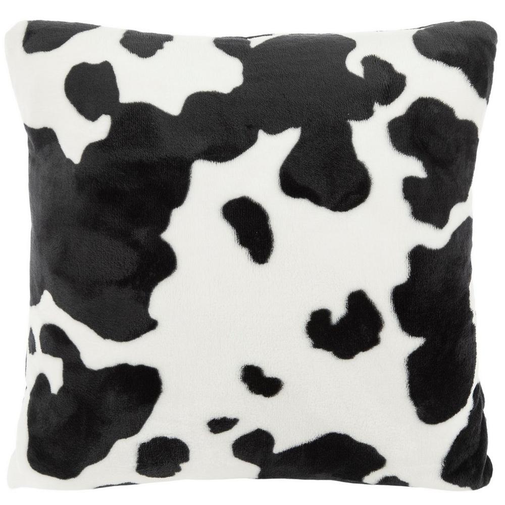 Cow Print Fleece Pillow