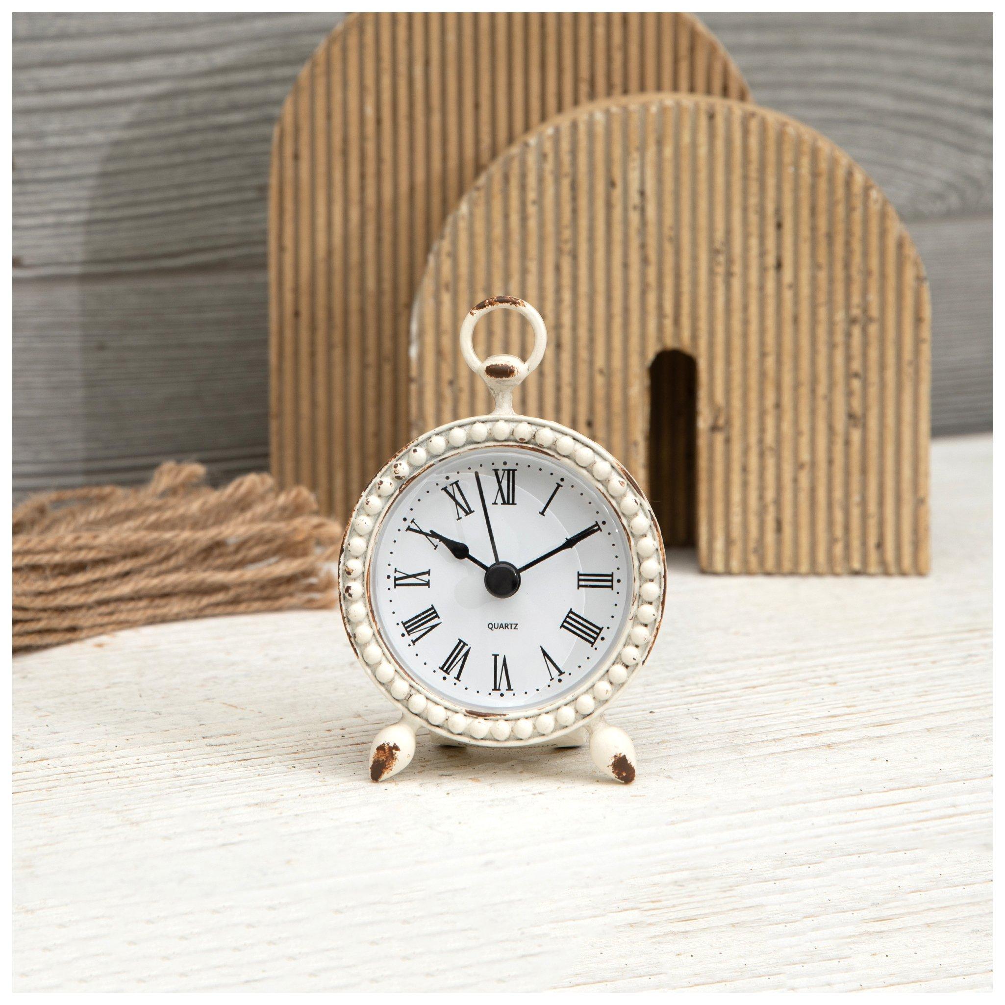 Antique White Clock view 1