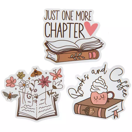 Cozy Book Stack | Vinyl Sticker Cozy Book Stack | Vinyl Sticker
