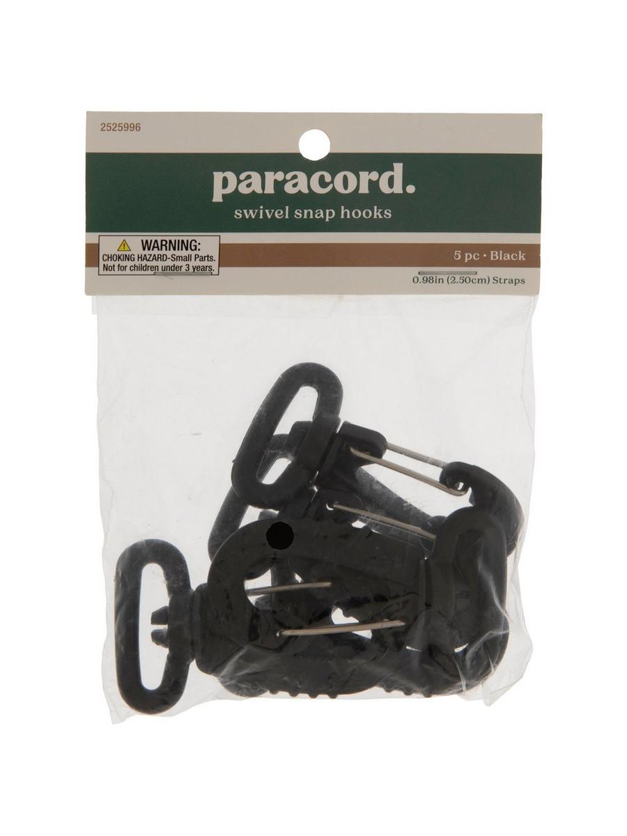 Black Paracord Swivel Snap Hooks | Hobby Lobby | 2525996