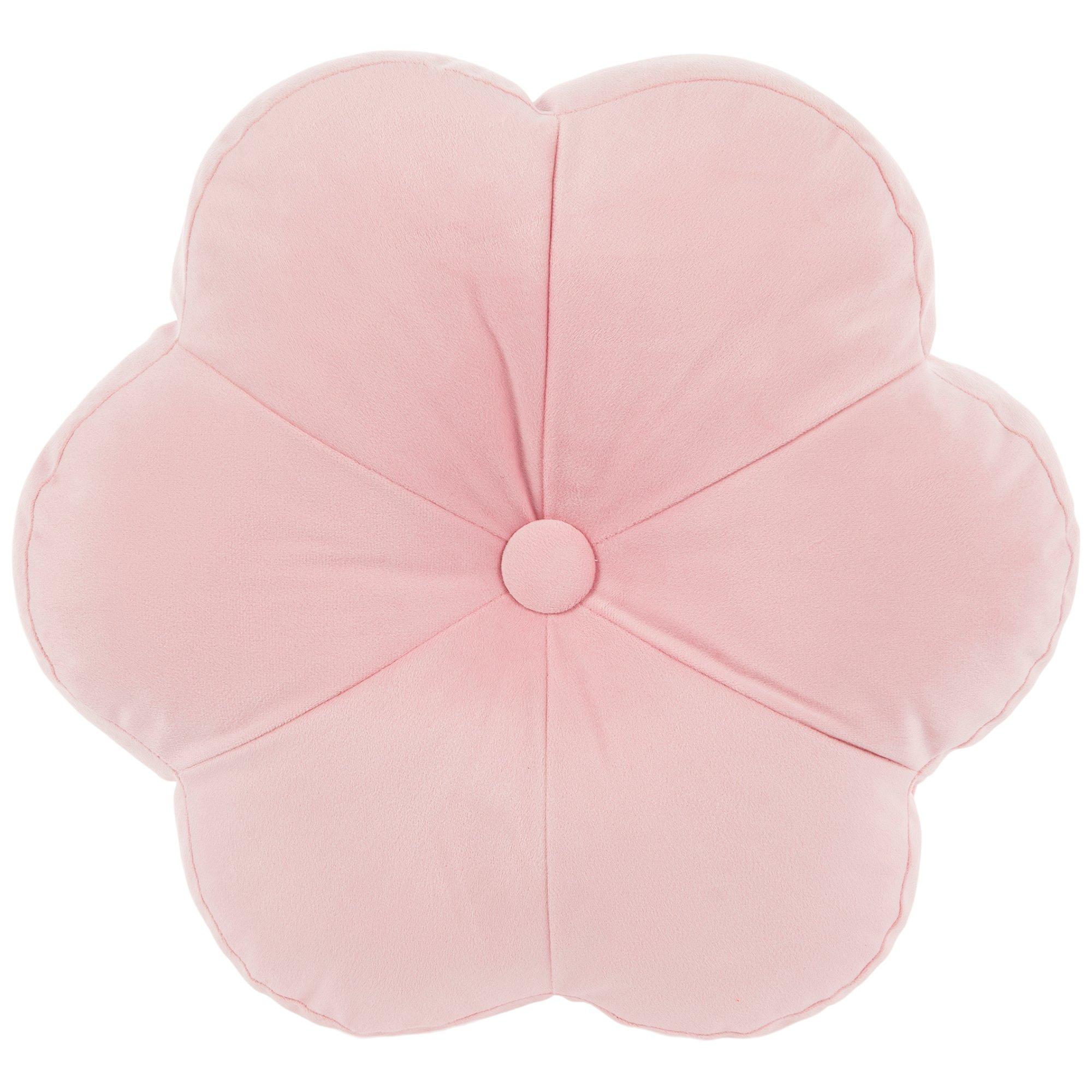 Pink & White Daisy Plush Bath Rug