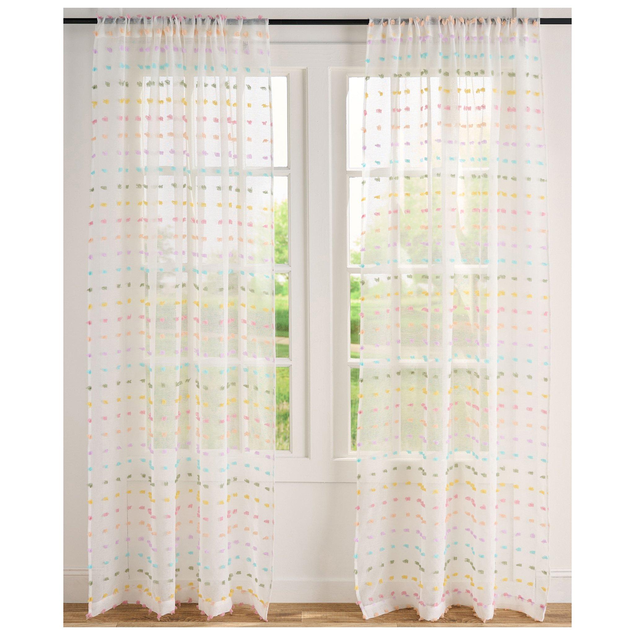 Pastel Tuft Sheer Window Curtain | Hobby Lobby | 2526986