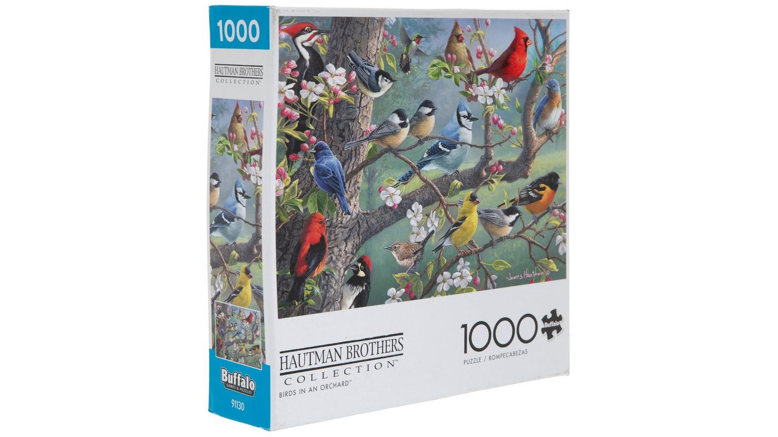 Buffalo Games Hautman Brothers – Birds In An Orchard – 1000-Teile Puzzle, Mit Poster, Made In USA