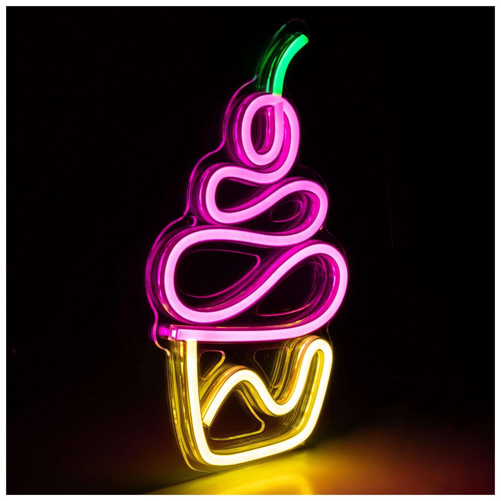 A Bakery Shop Window Display With Assorted Cupcakes And Pastries Stock