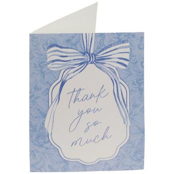 Blue Bow Thank You Cards & Envelopes