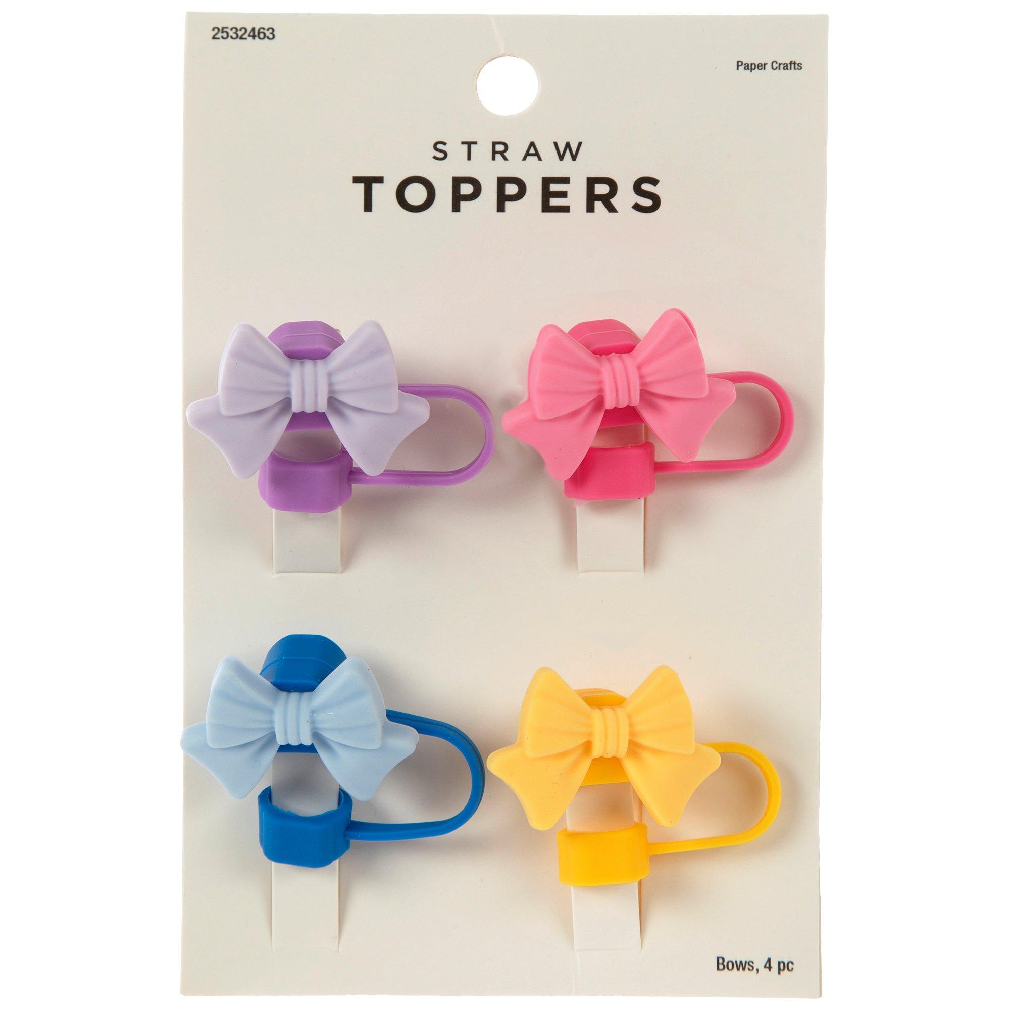 Bow Straw Toppers