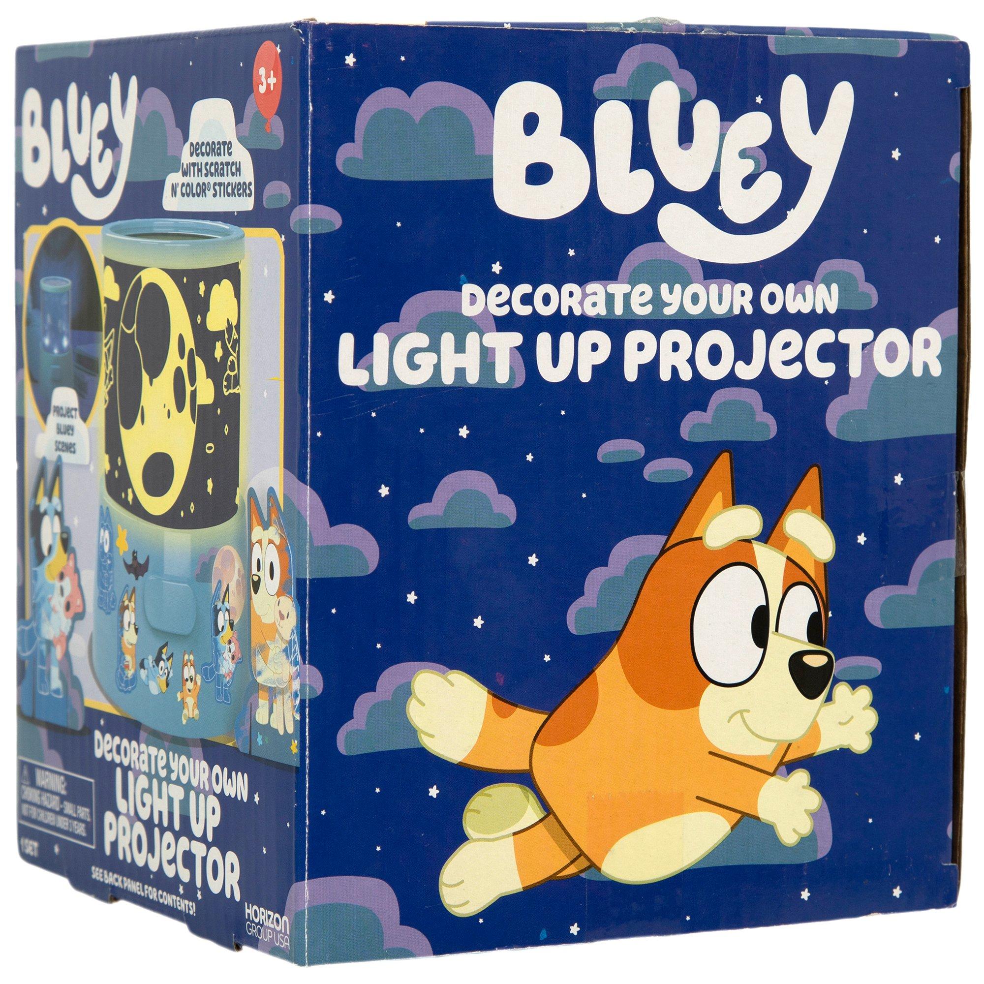Bluey Scratch Art Light Projector Kit