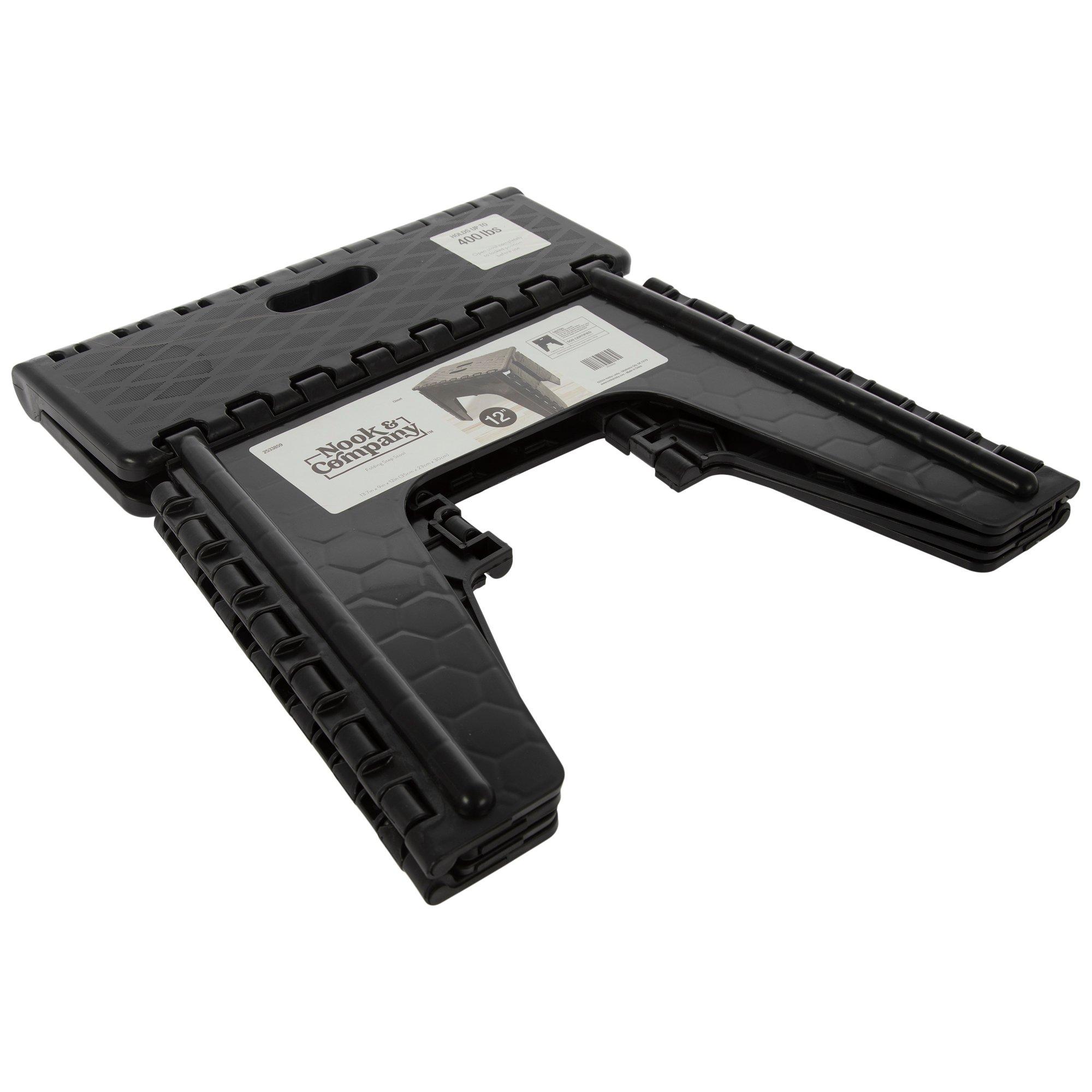 Black Folding Step Stool