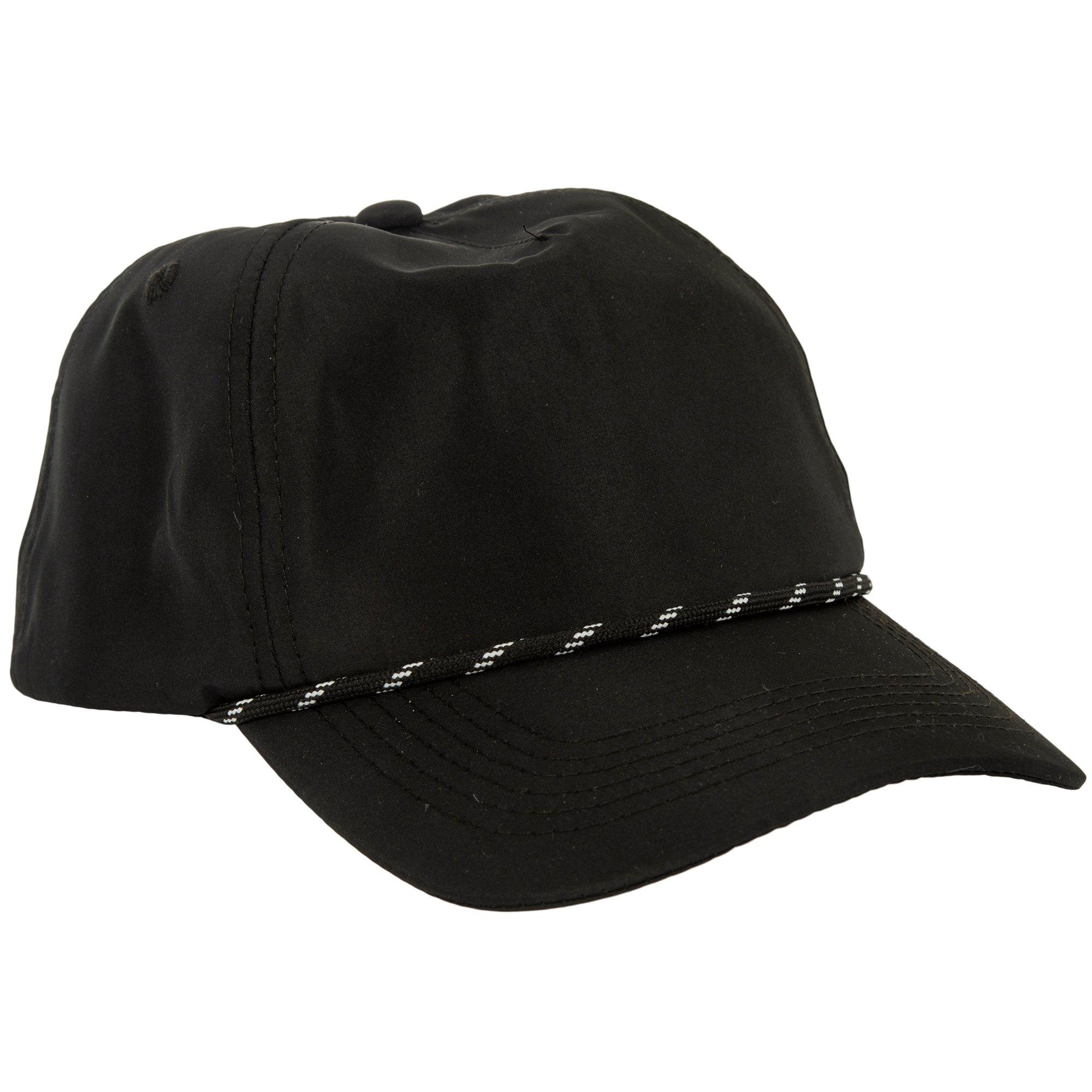 Black Baseball Cap With Rope Trim | Hobby Lobby | 2536456