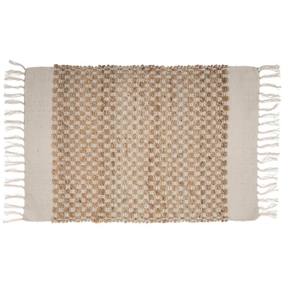 Woven Fringe Jute Rug