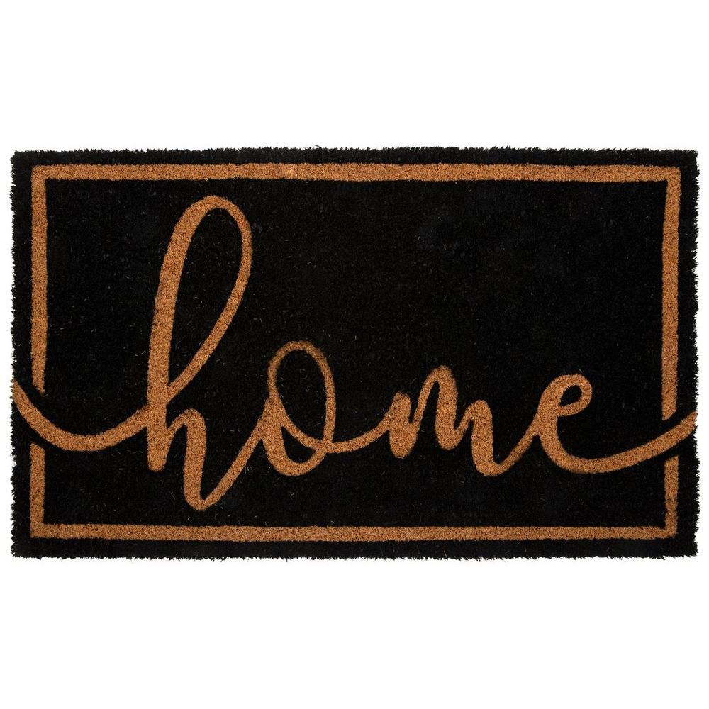 Scripted Home Coir Doormat