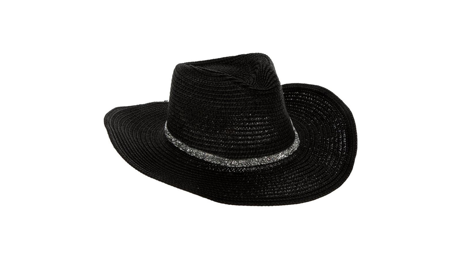 Black Rancher Hat With Rhinestone Hat Band | Hobby Lobby 