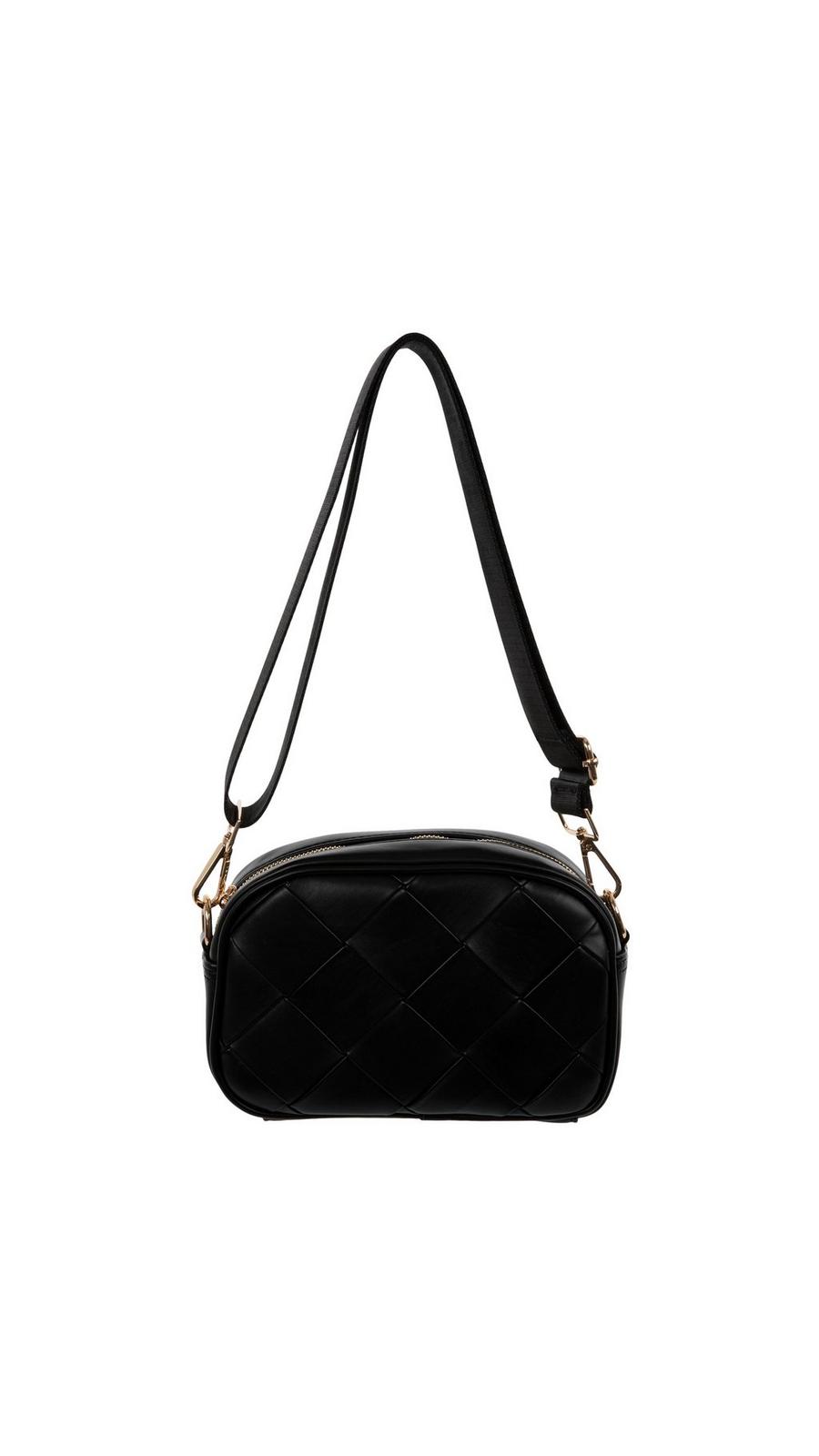 Black Faux Leather Crossbody Bag | Hobby Lobby | 2537827