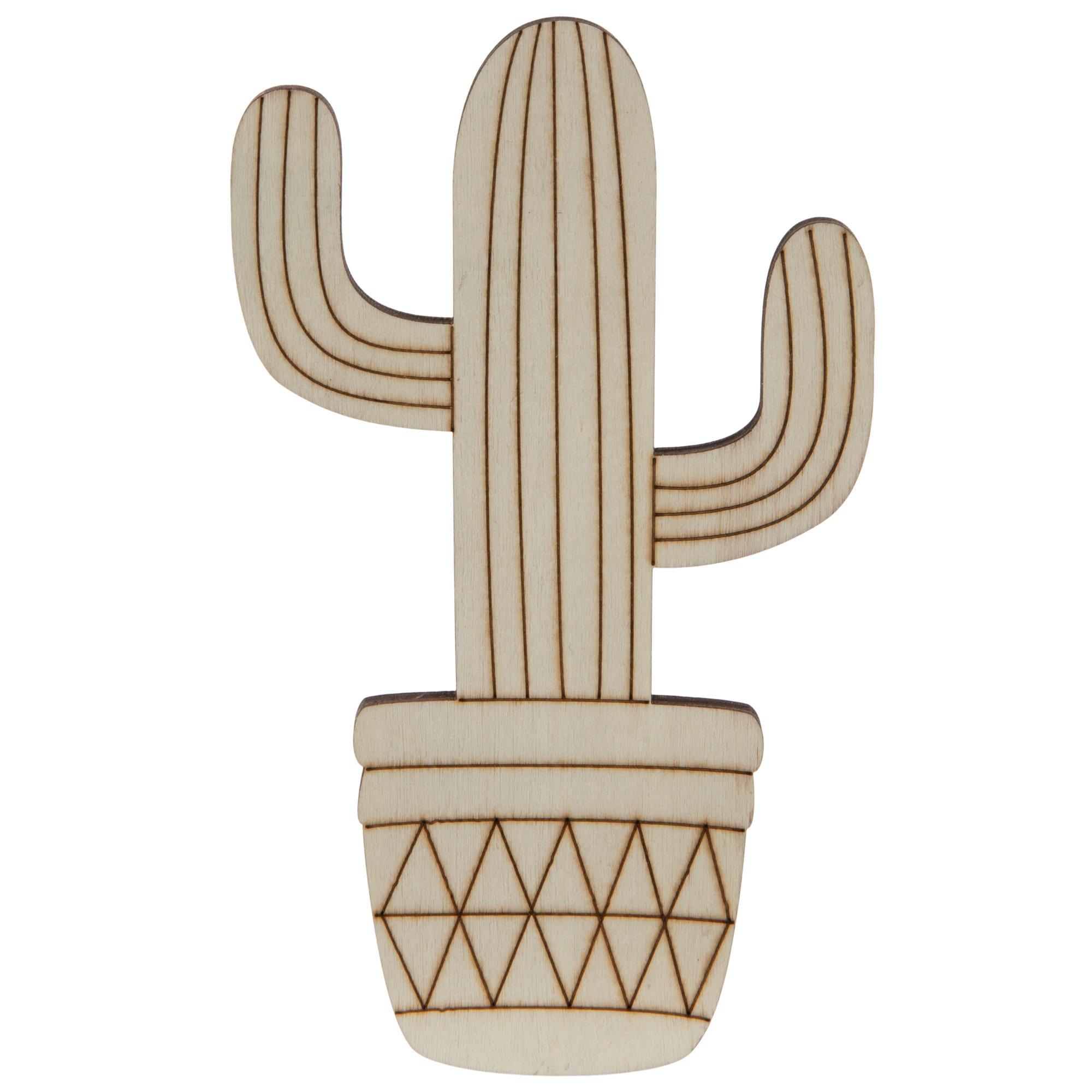 Cactus In Pot Wood Shape | Hobby Lobby | 2538916