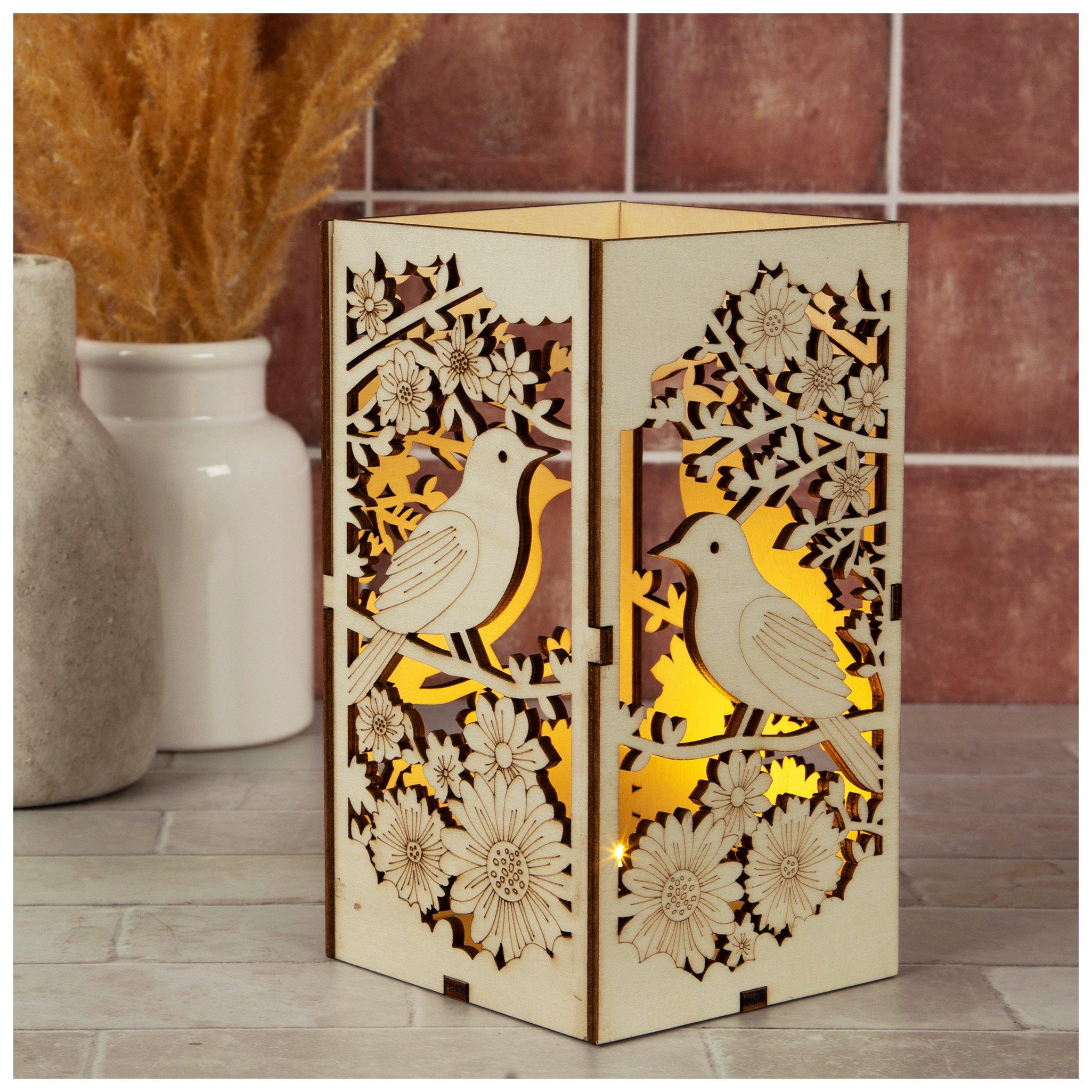 Craft Medley Miniature Laser Cut Wood Shapes - Birds And...