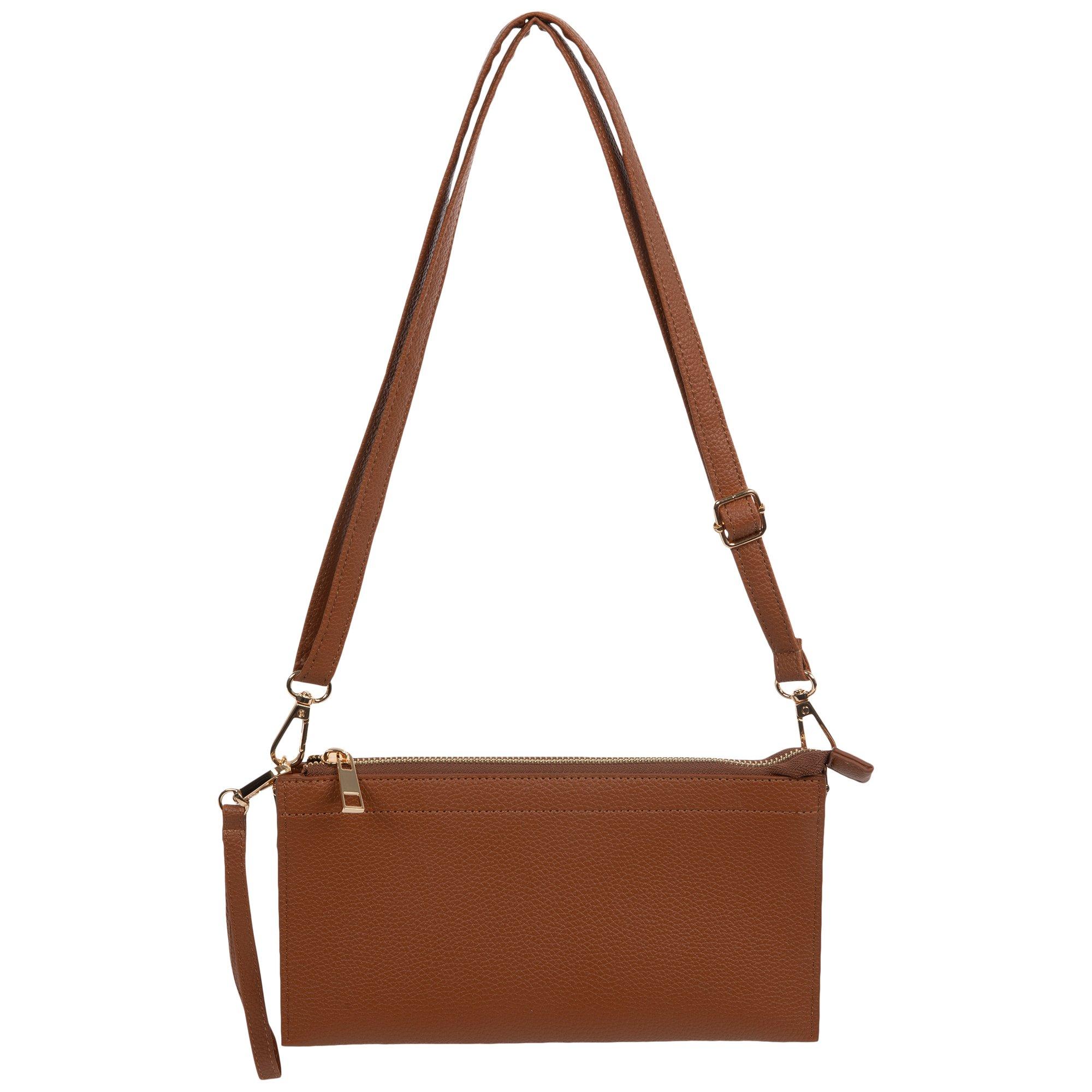 Brown Triple Pocket Handbag | Hobby Lobby | 2539732