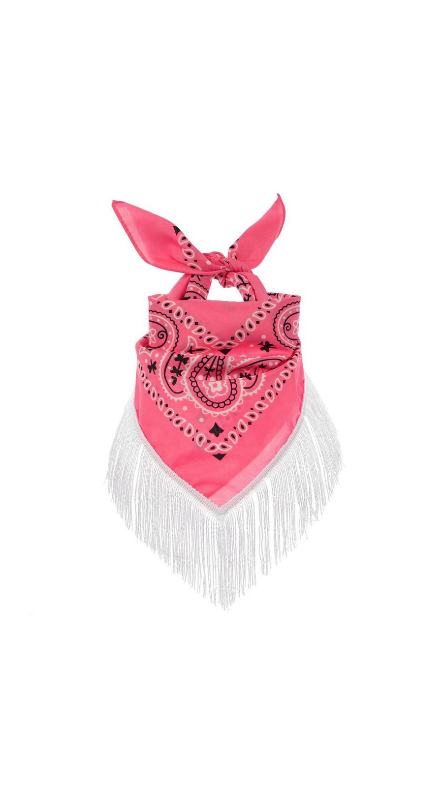 小物 AT LAST BANDANA Chop Top Biker Style Headbands - Pink Cross Paisley with