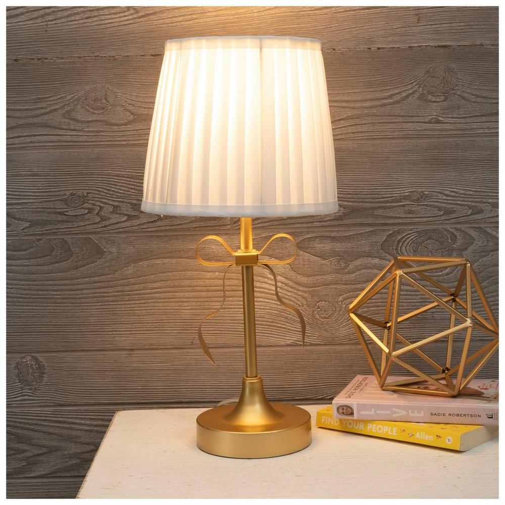 Gold Bow Metal Buffet Lamp