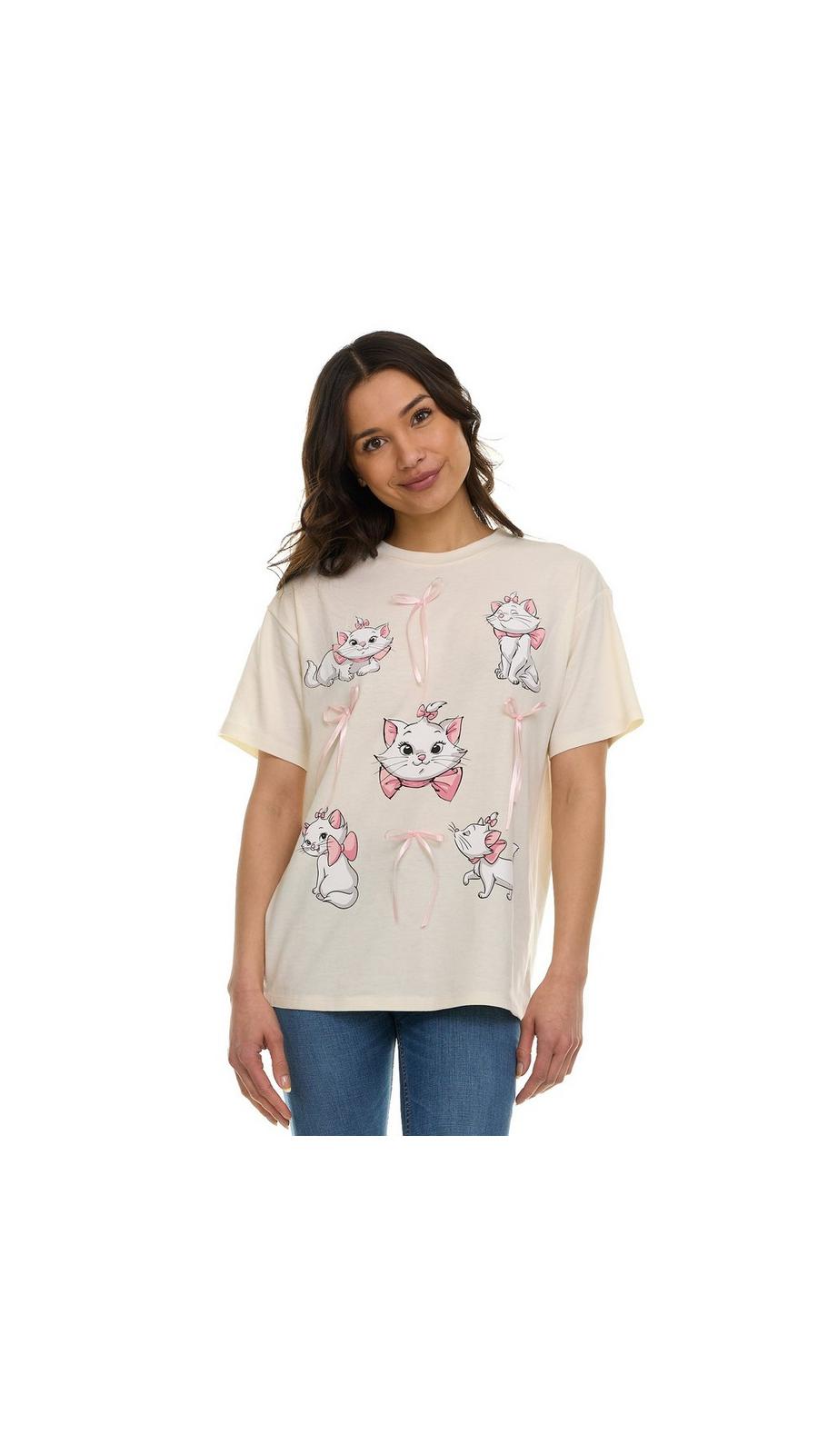★WAIKEI★ Aristocat Marie Banpal T-shirt Black YKBE06TS08-2 Marie Aristocats Merchandise