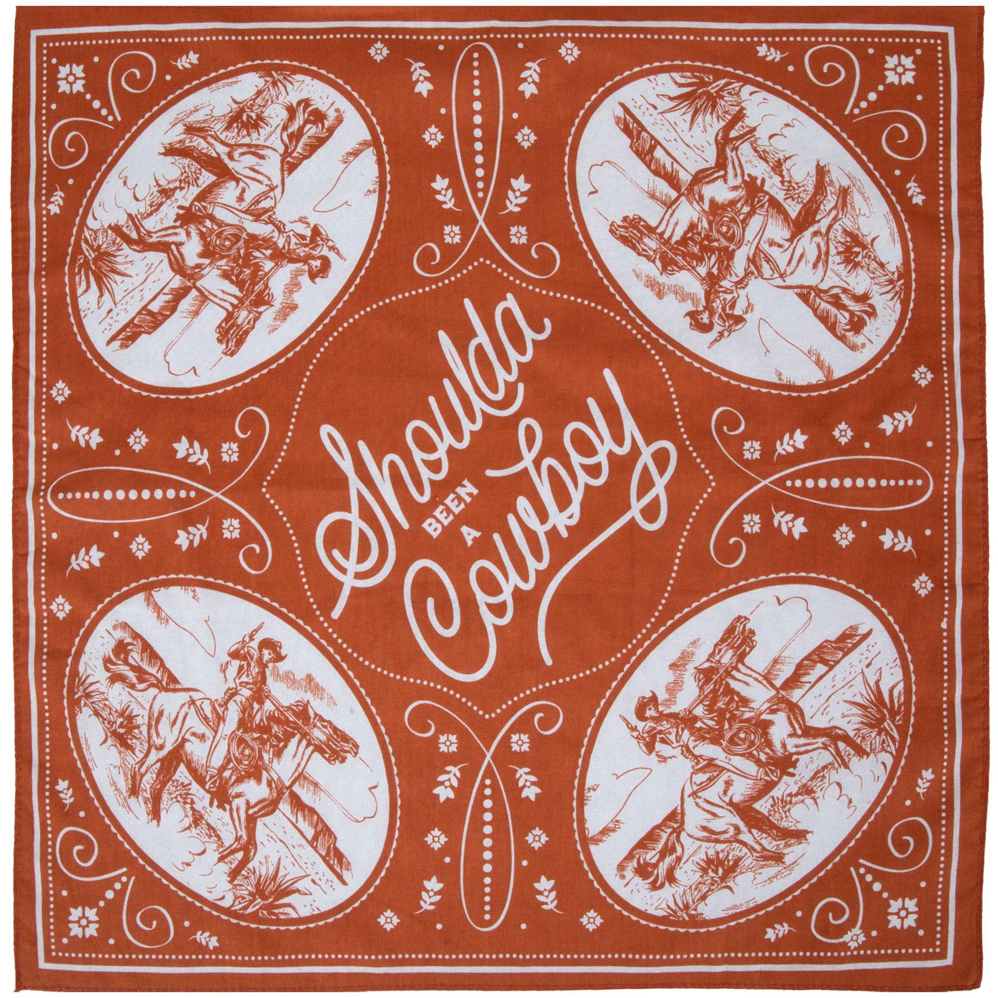 Vintage Lee Union Made Bandana Red 1950s Advertising