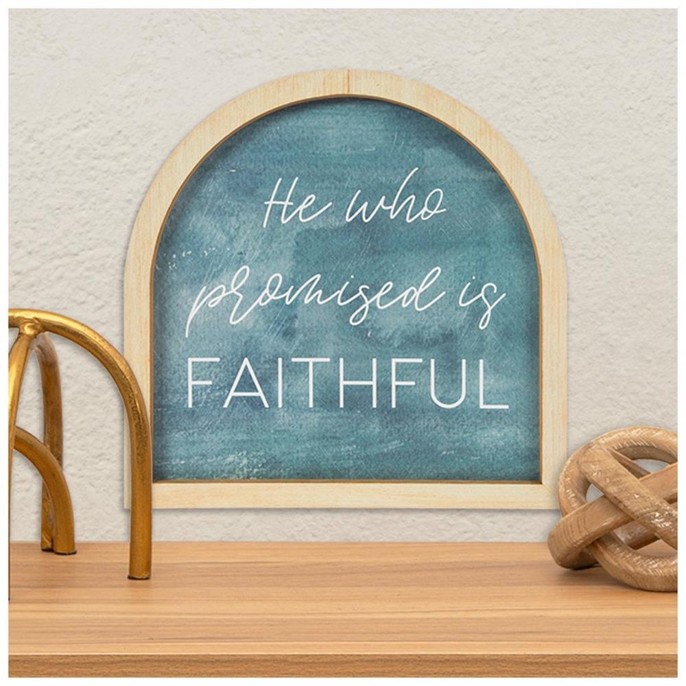 He Who Promised Arch Wood Wall Decor