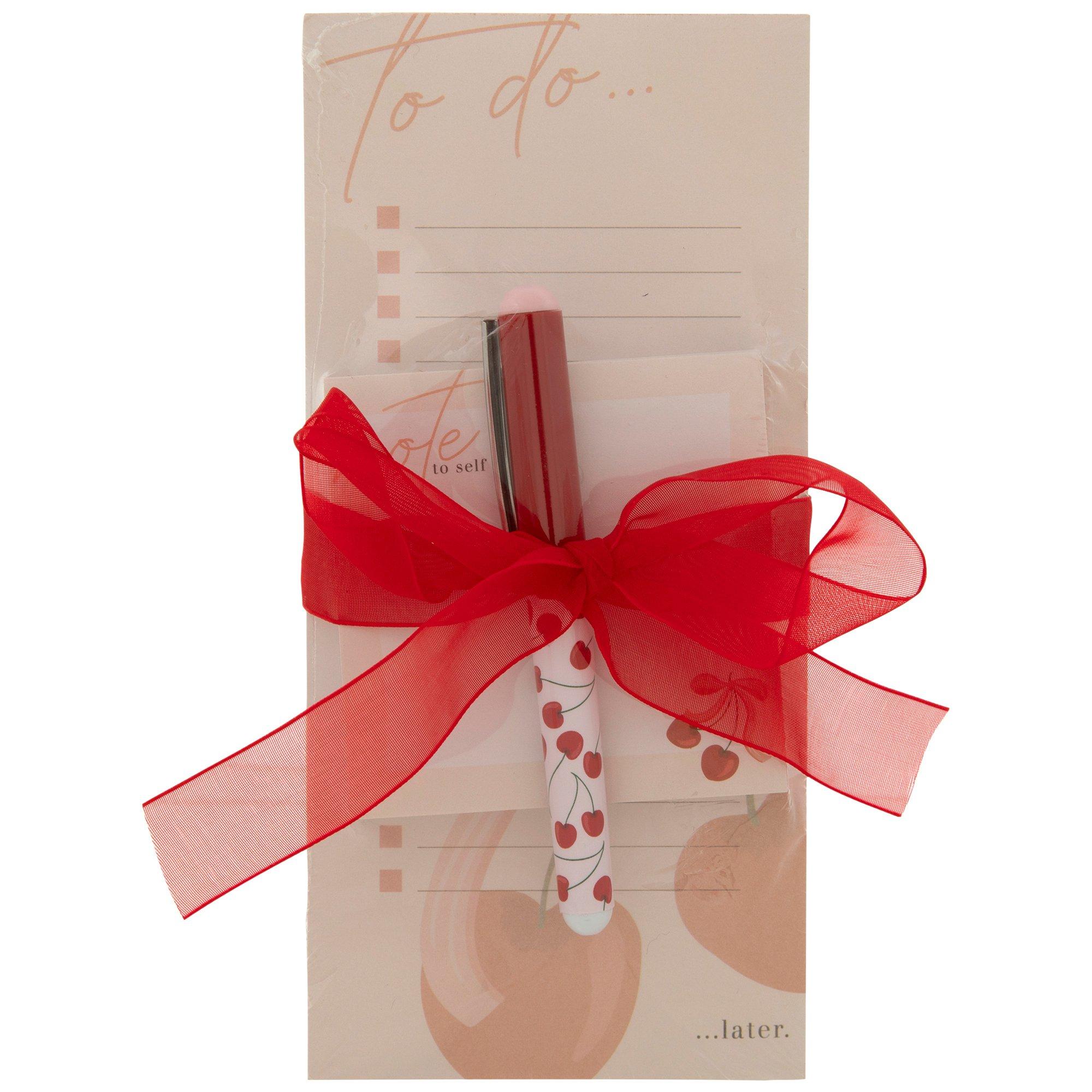 Cherries Notepad &amp; Pen Set