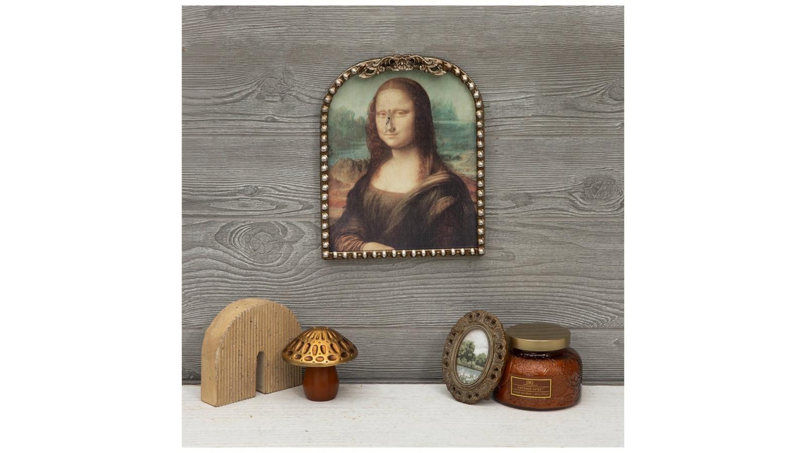 上田廣、【麗日】、希少な額装用画集より、美品、新品額装付、インテリア Quirky Mona Lisa Framed Wall Decor | Hobby Lobby | 2547776