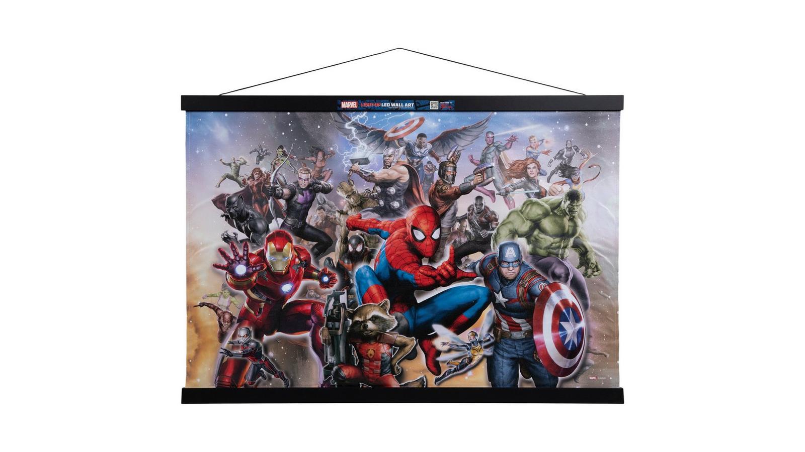 Light Up Marvel Canvas Wall Decor | Hobby Lobby | 2548717