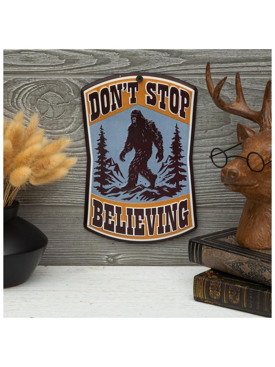 Can't stop believing サイン Don't Stop Believing Sasquatch Metal Sign | Hobby Lobby | 2549160