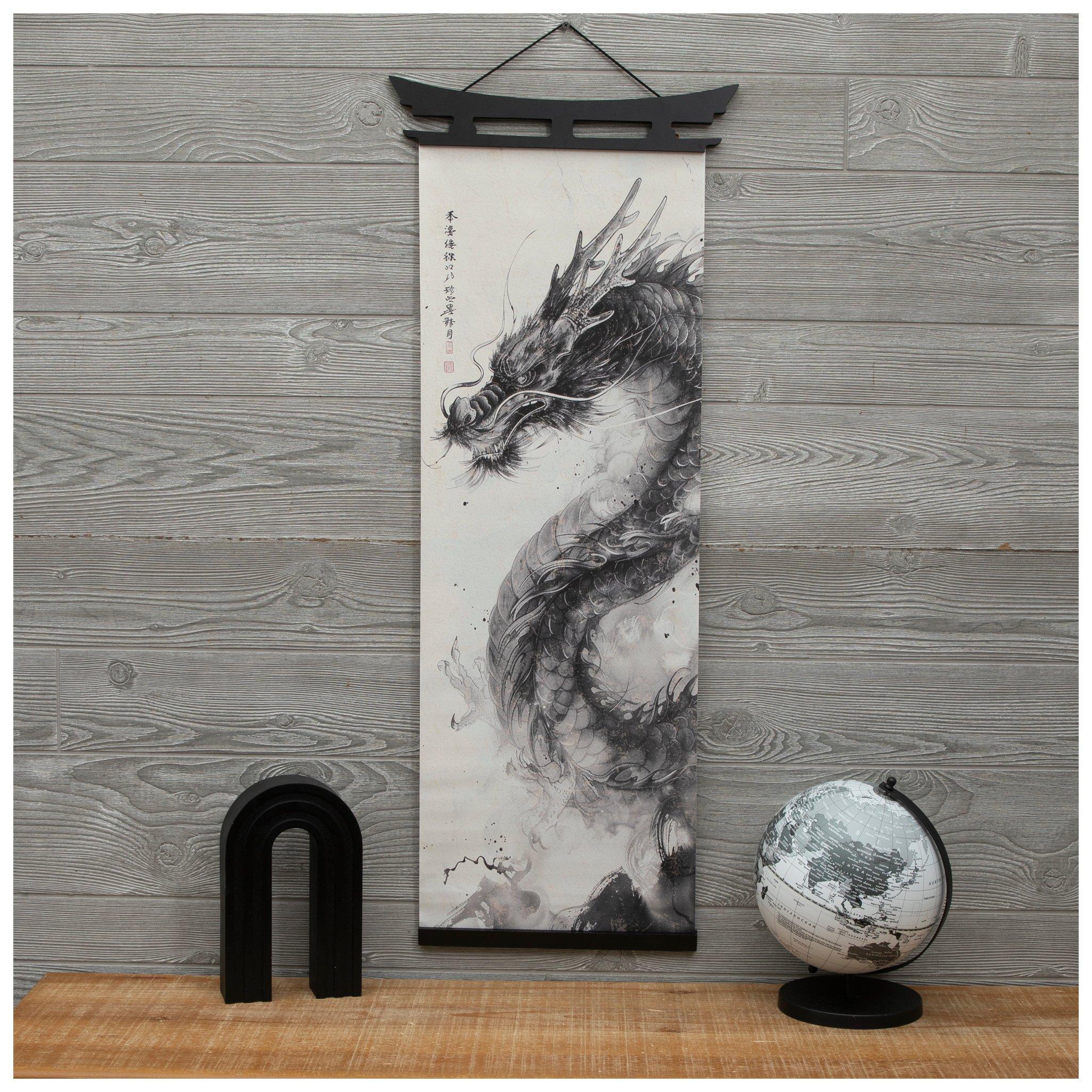 Happy days with Dragon- アートボード Happy Fathers Day Wood Dragon