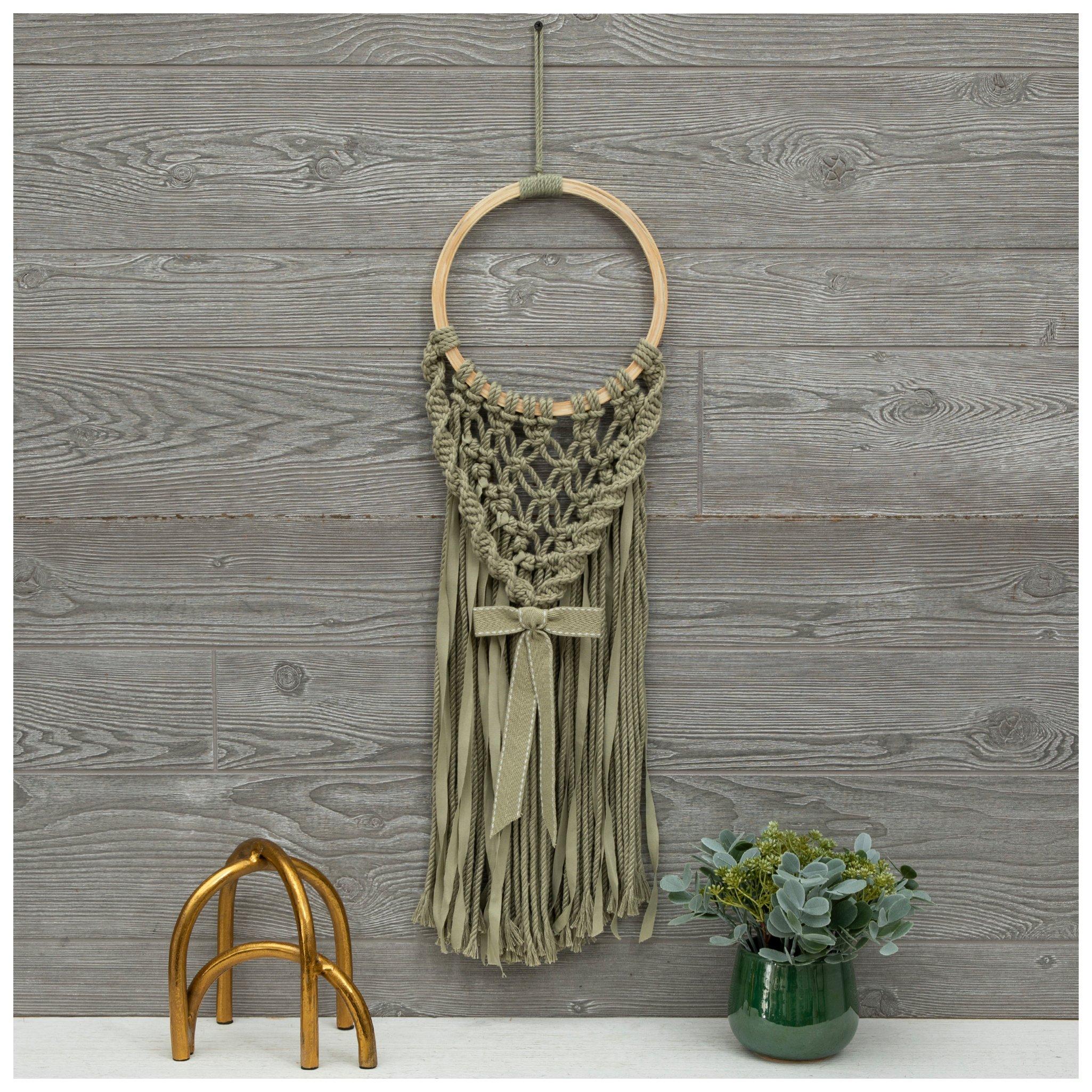 Macrame Hoop With Bow Wall Decor | Hobby Lobby | 2551257