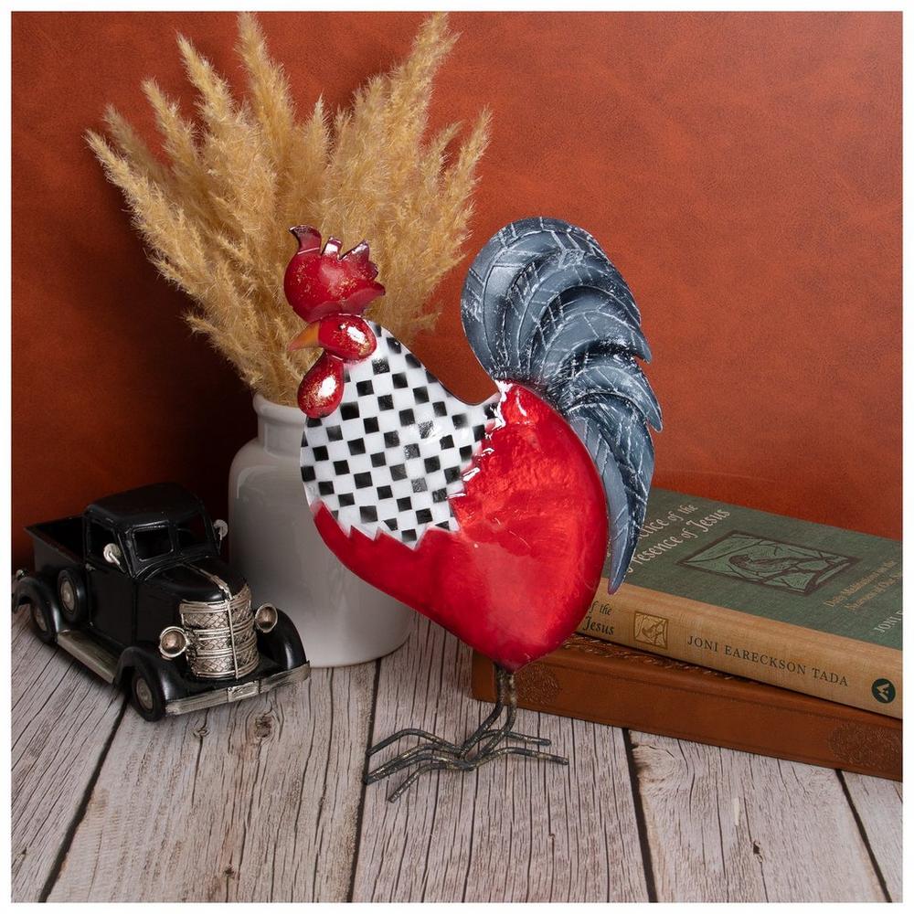 Checkered Red Rooster Figurine | Hobby Lobby | 2552503