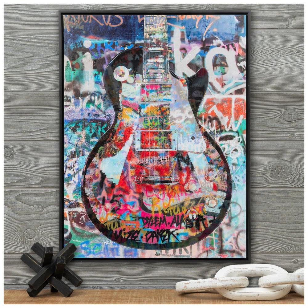 Graffiti Guitar Canvas Wall Decor | Hobby Lobby | 2552834