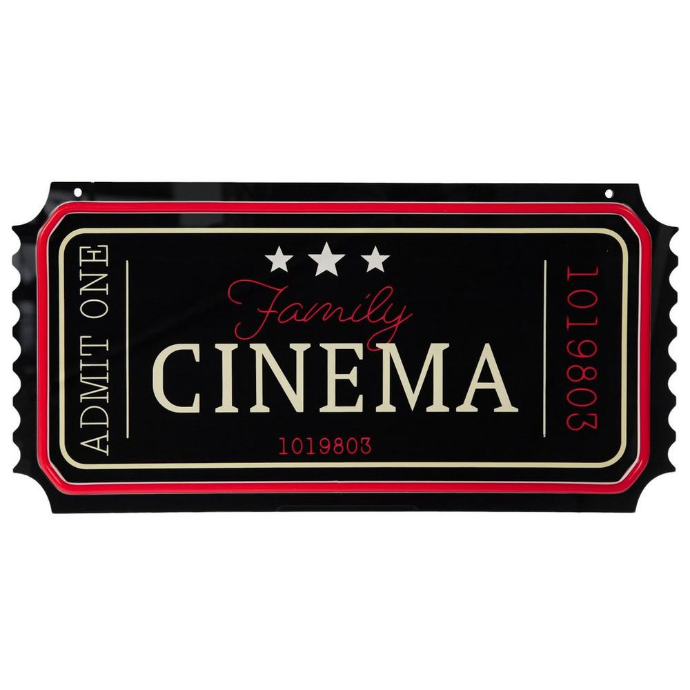 Family Cinema Ticket LED Neon Sign