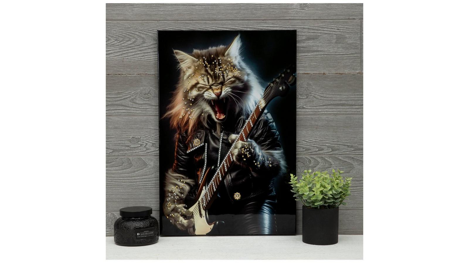 Cat Playing Guitar Canvas Wall Decor | Hobby Lobby | 2552966