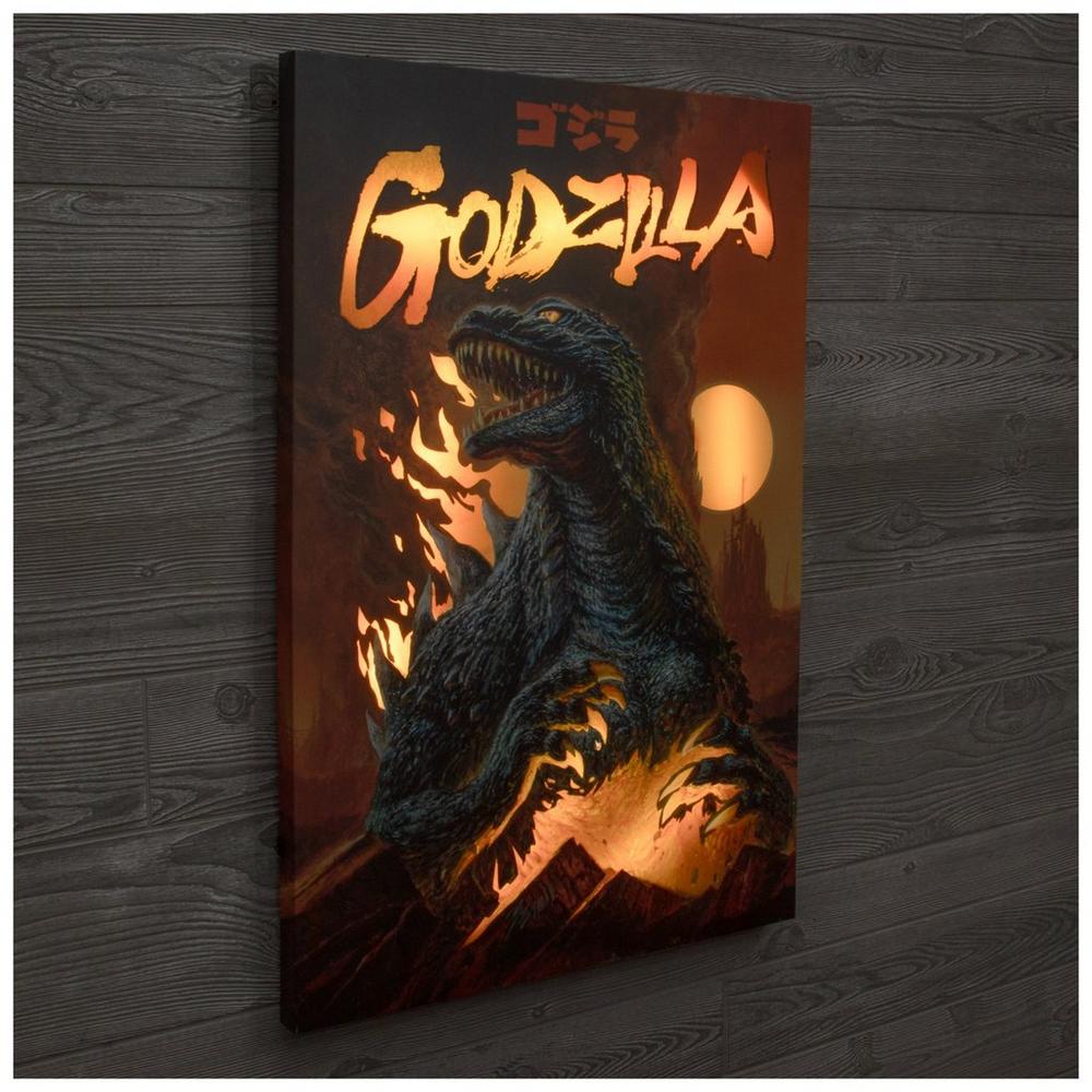 Godzilla Light Up Canvas Wall Decor | Hobby Lobby | 2553055