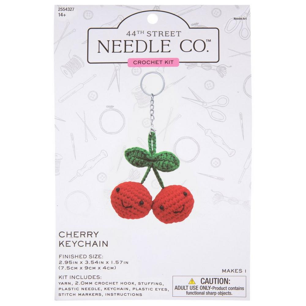 Smiling Cherries Crochet Keychain Kit | Hobby Lobby | 2554327