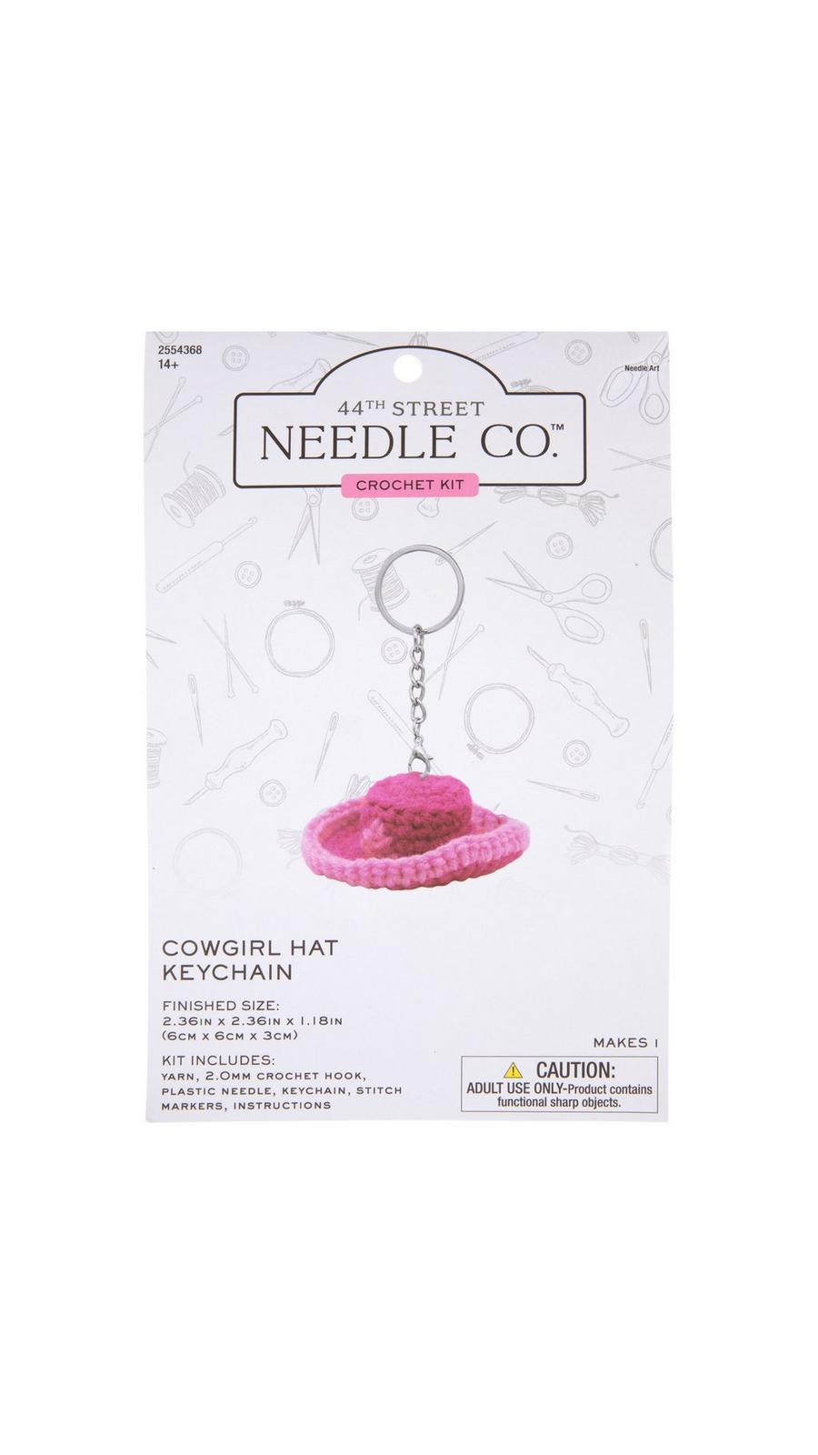 Pink Cowgirl Hat Crochet Keychain Kit | Hobby Lobby | 2554368