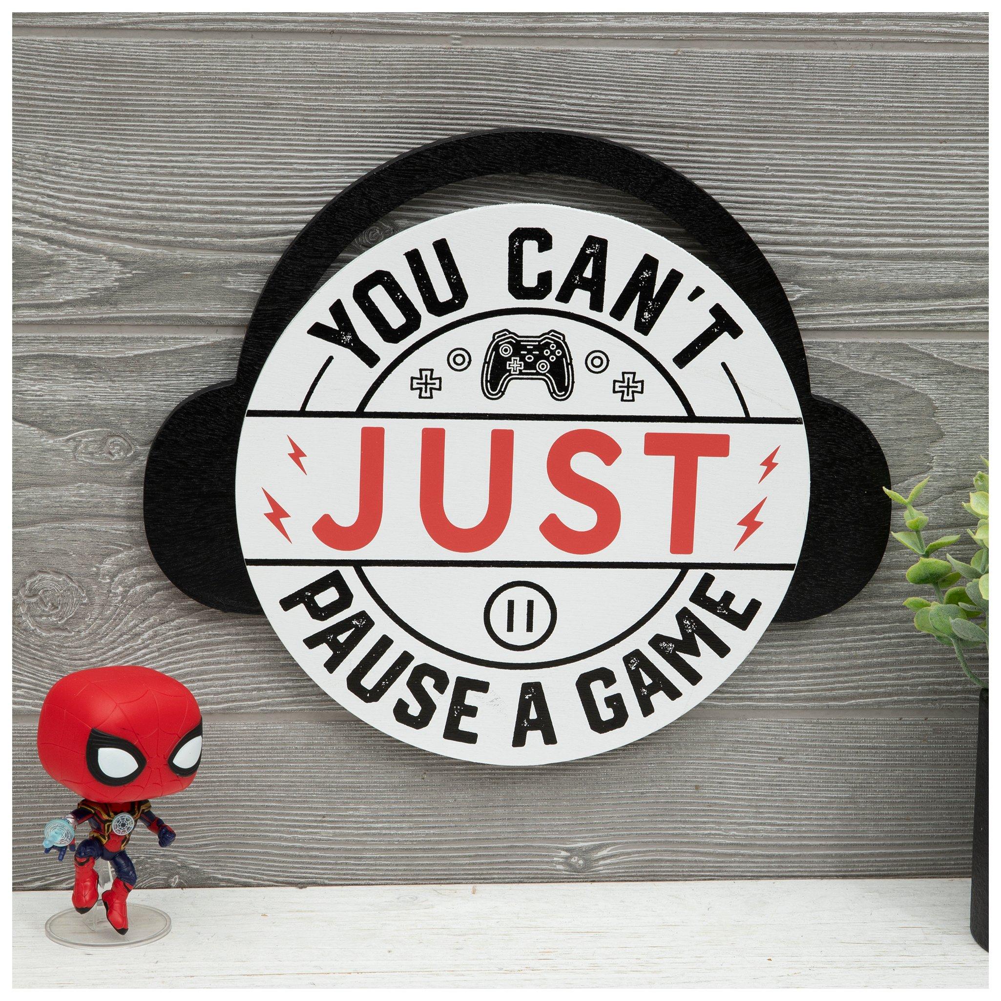 Pause A Game Wood Wall Decor | Hobby Lobby | 2554426