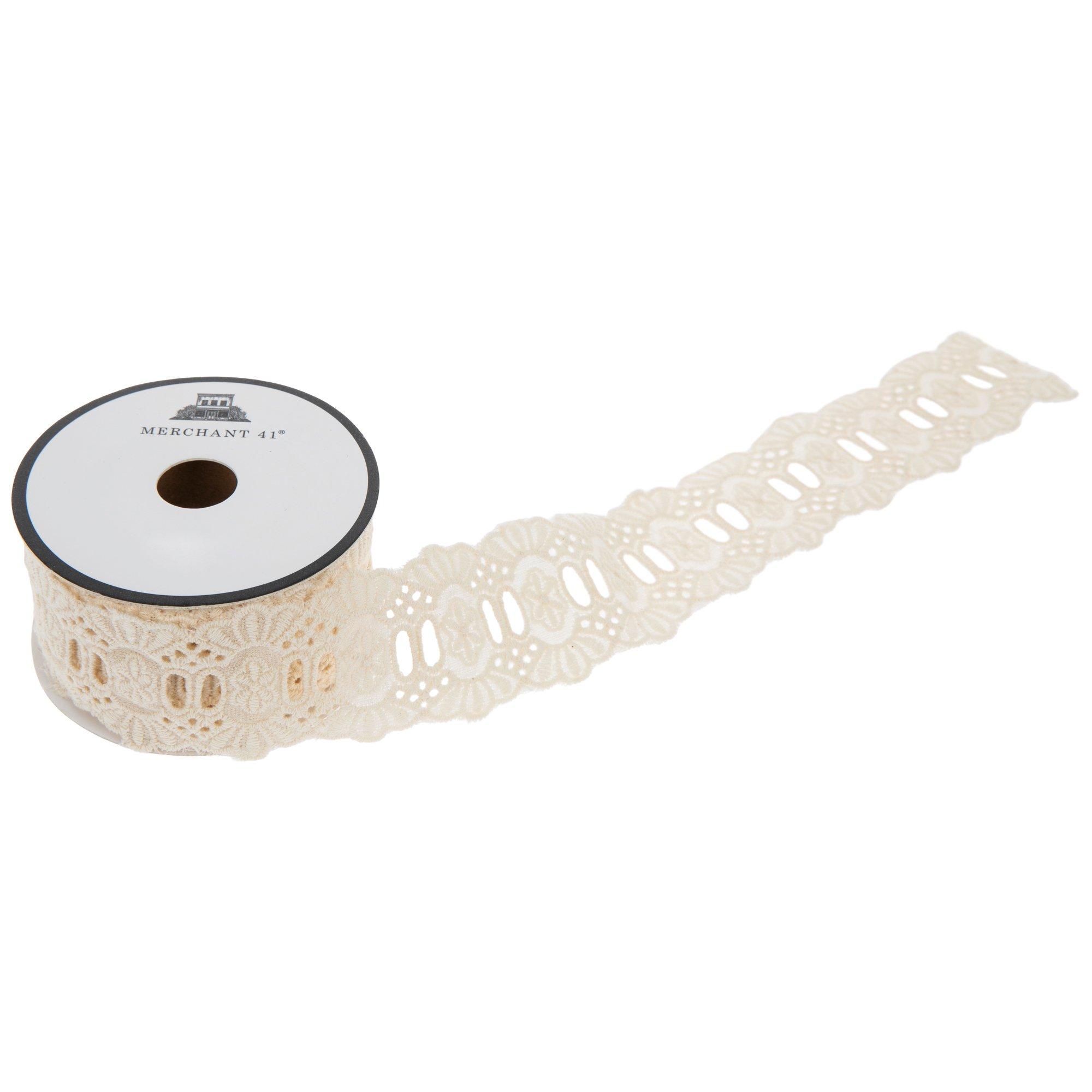 正規品 andmary Avrill ribbon tops ivory FR Ivory Eyelet Trim - 1 5/8