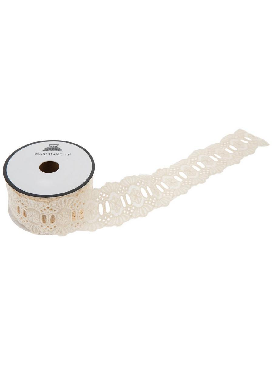 Ivory Eyelet Trim - 1 5/8