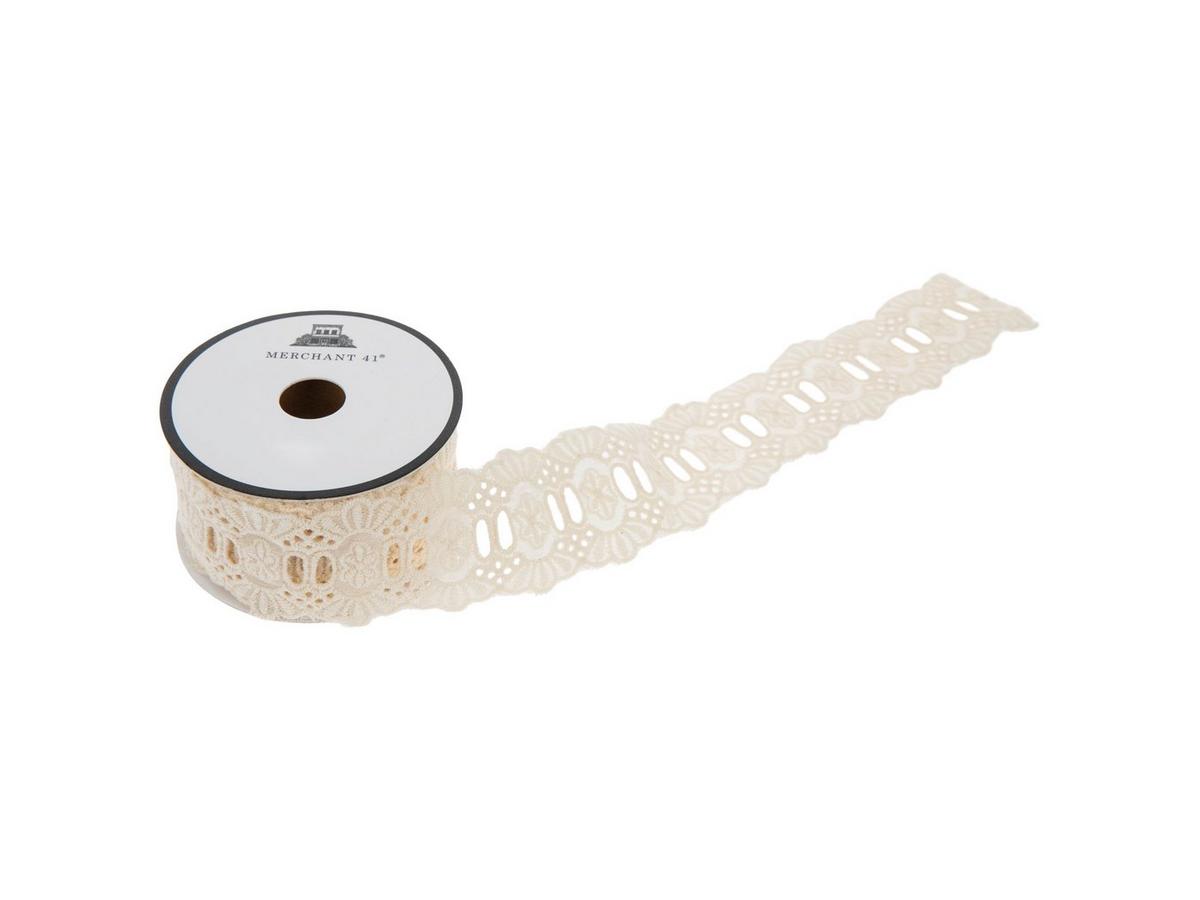 Ivory Eyelet Trim - 1 5/8