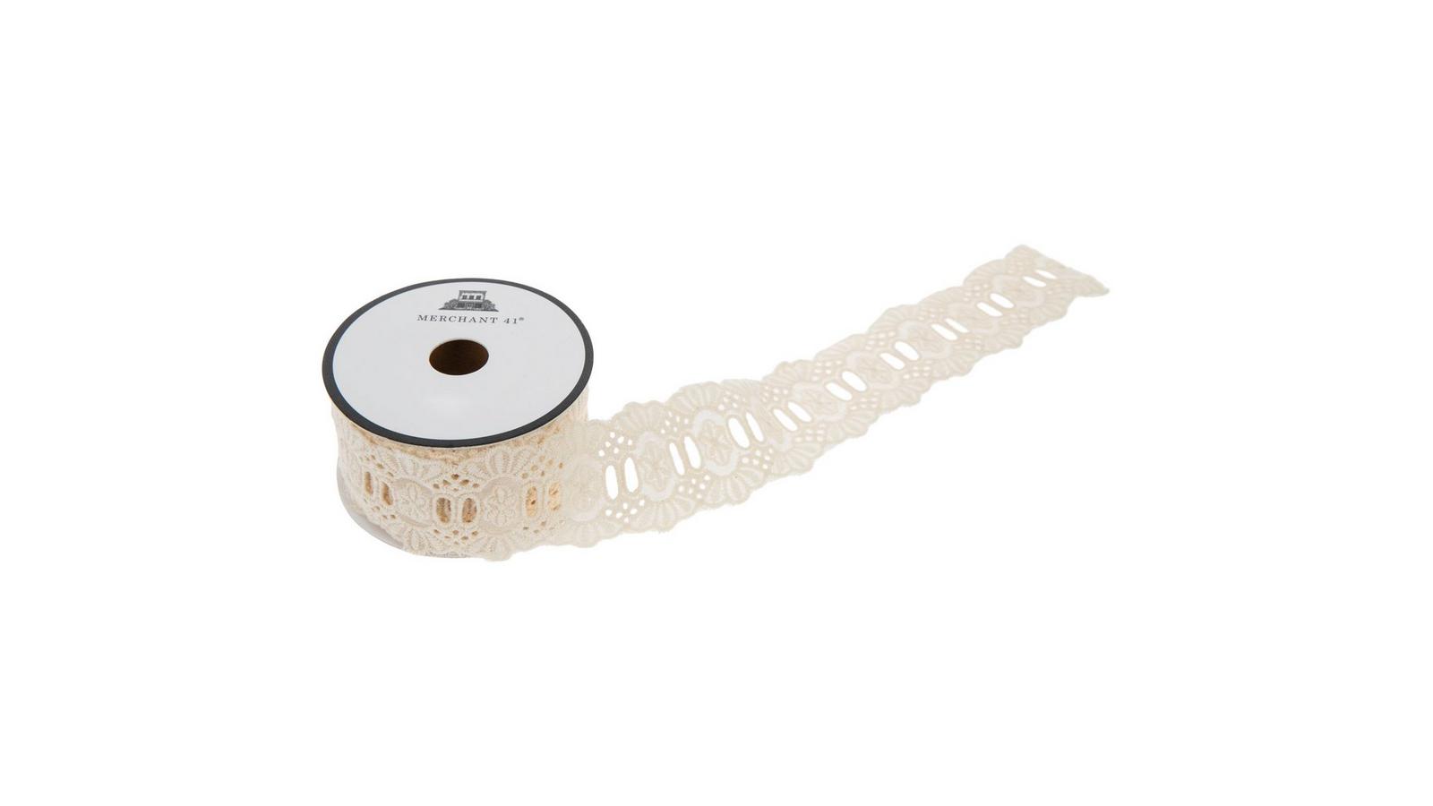 正規品 andmary Avrill ribbon tops ivory FR Ivory Eyelet Trim - 1 5/8