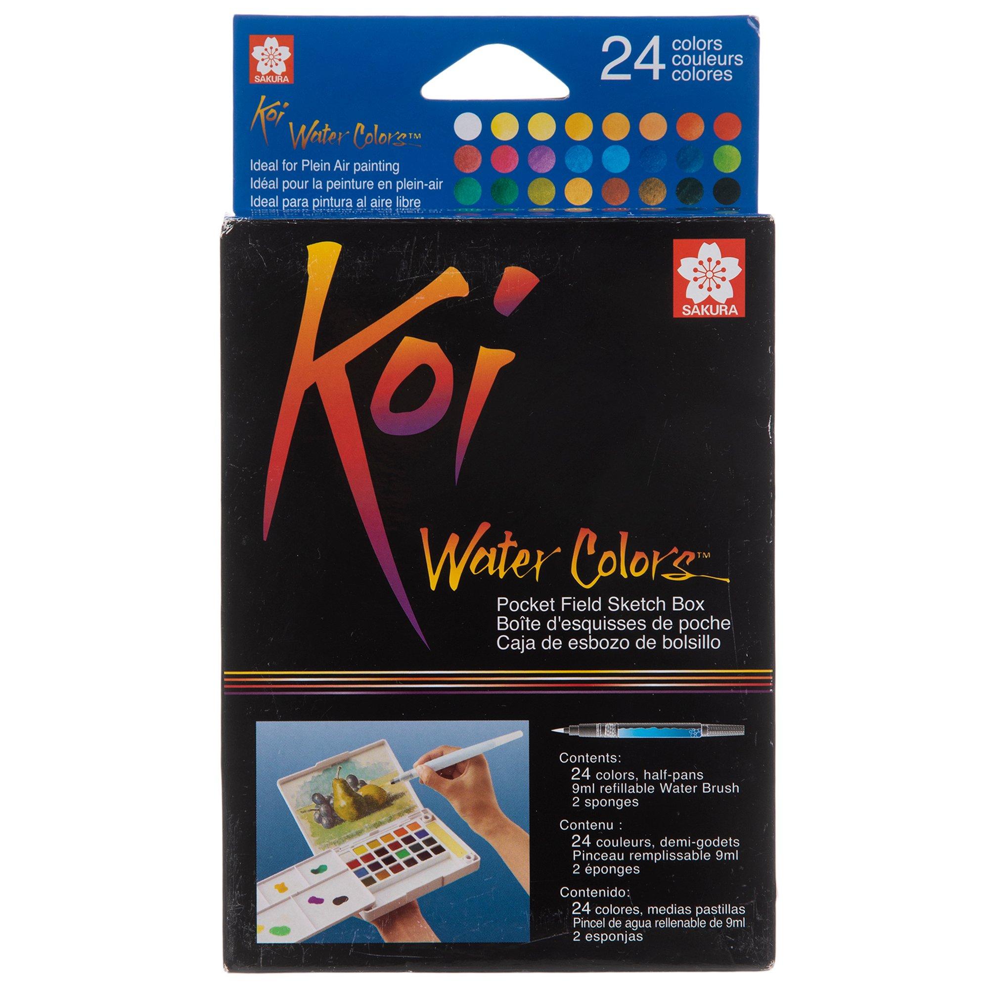 Koi Watercolor Field Sketch Box - 24 Piece Set, Hobby Lobby