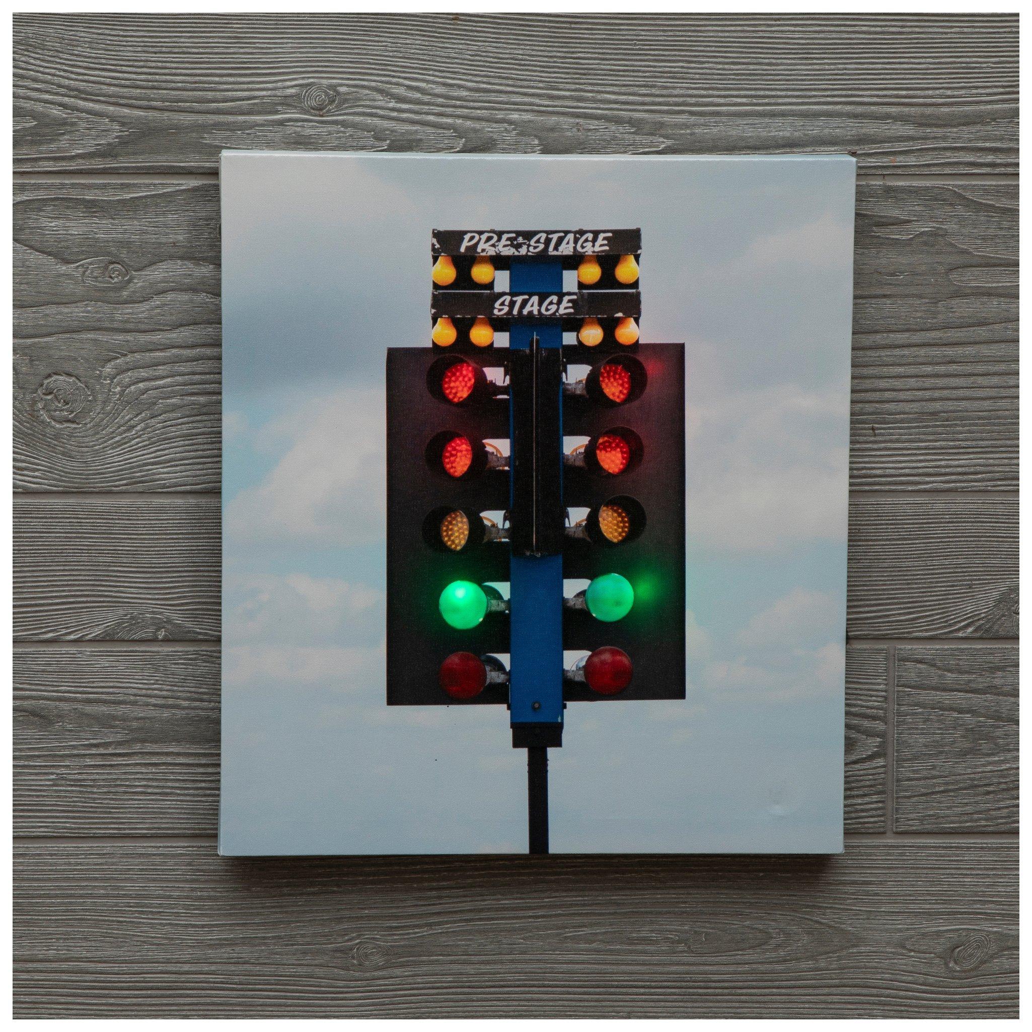 Light Up Drag Racing Canvas Wall Decor | Hobby Lobby | 2555548