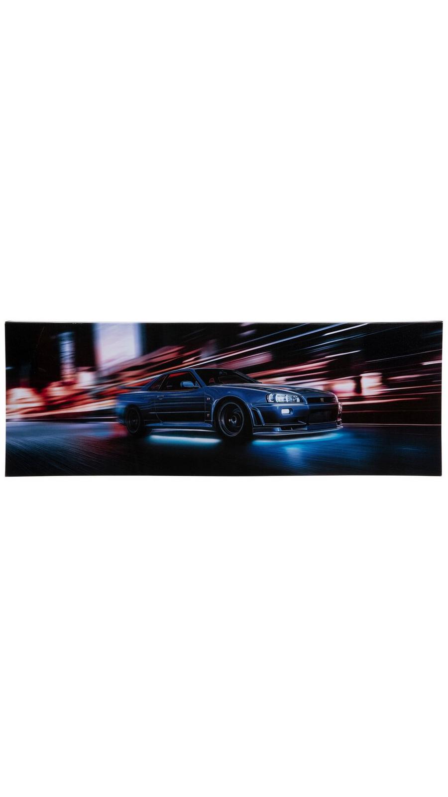 Poster Toile Canvas Nissan GT-R - Illustration Murale Auto - 120x80 Cm (lot De 2)