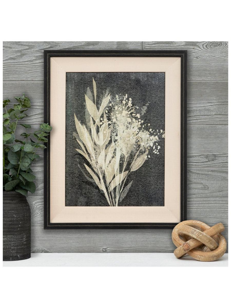 ◇JILLSTUART◇ [LILY] Black logo decorated cowhide half wall Lily Flowers Metal Wall Art || Home Decor || Metal Wall